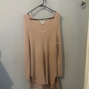 Liz Claiborne Women's V-Neck Sweater in Soft Pink